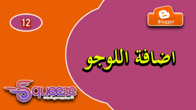 طريقة إضافة وتغيير اللوجو في قالب سكويز على بلوجر خطوة بخطوة