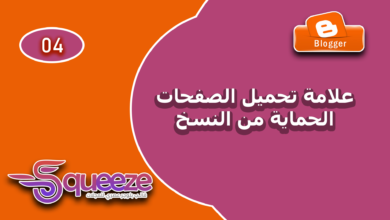 تفعيل علامة التحميل وحماية المحتوى من النسخ في قالب سكويز